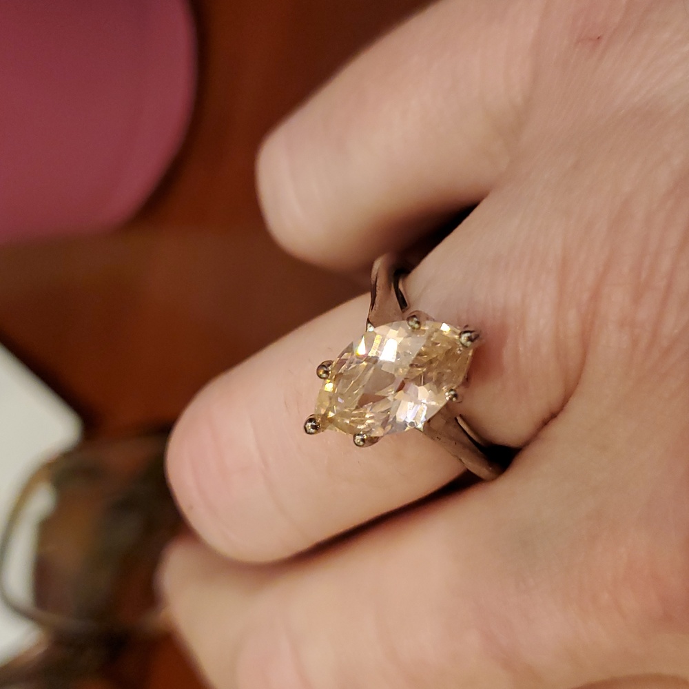 Pink CZ Ring